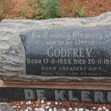 KLERK Godfrey, de 1959-1959