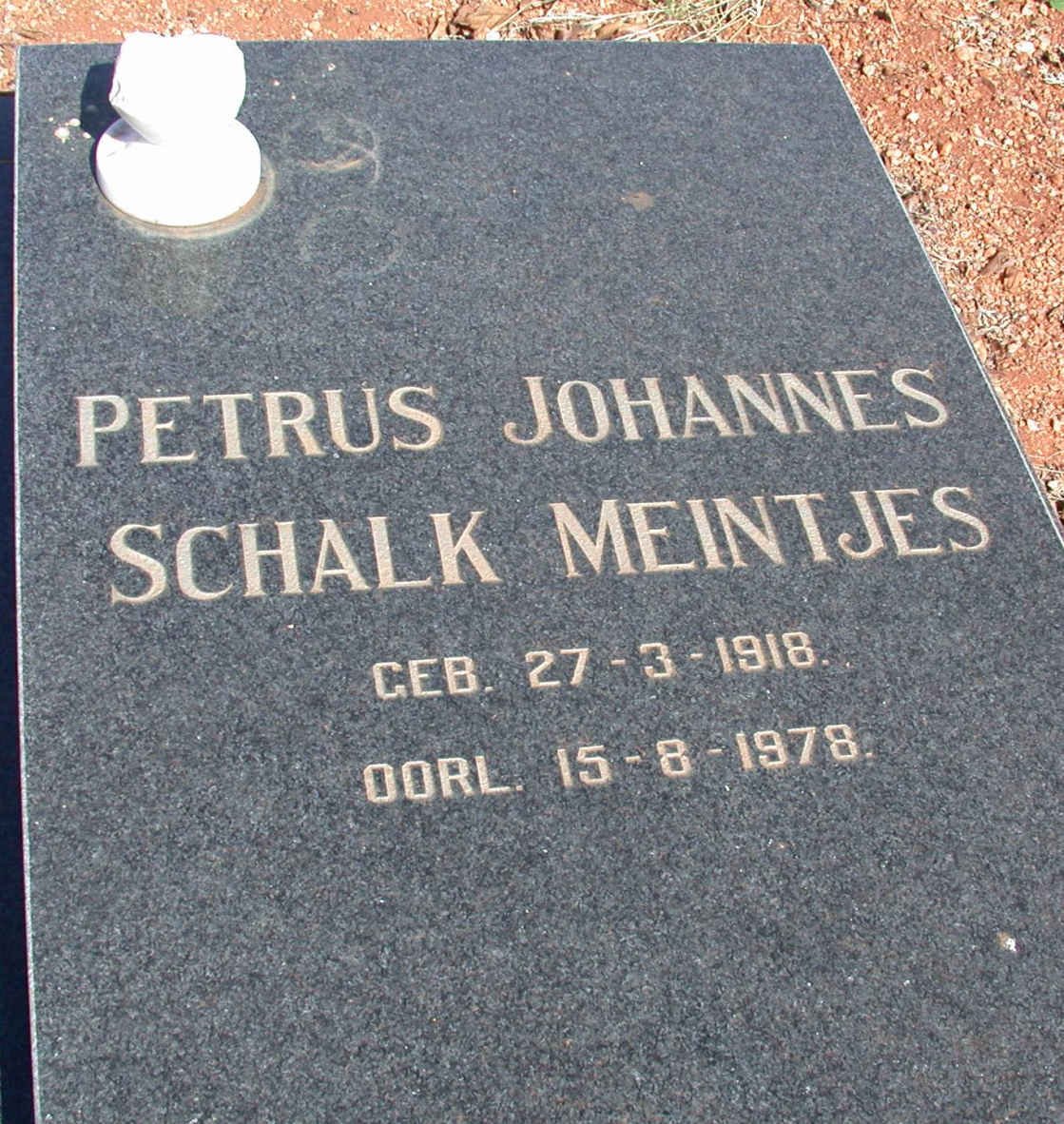 MEINTJES Petrus Johannes Schalk 1918-1978