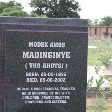 MADINGINYA Modex Amos 1935-2002