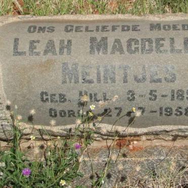 MEINTJES Leah Magdelena nee HILL 1891-1958
