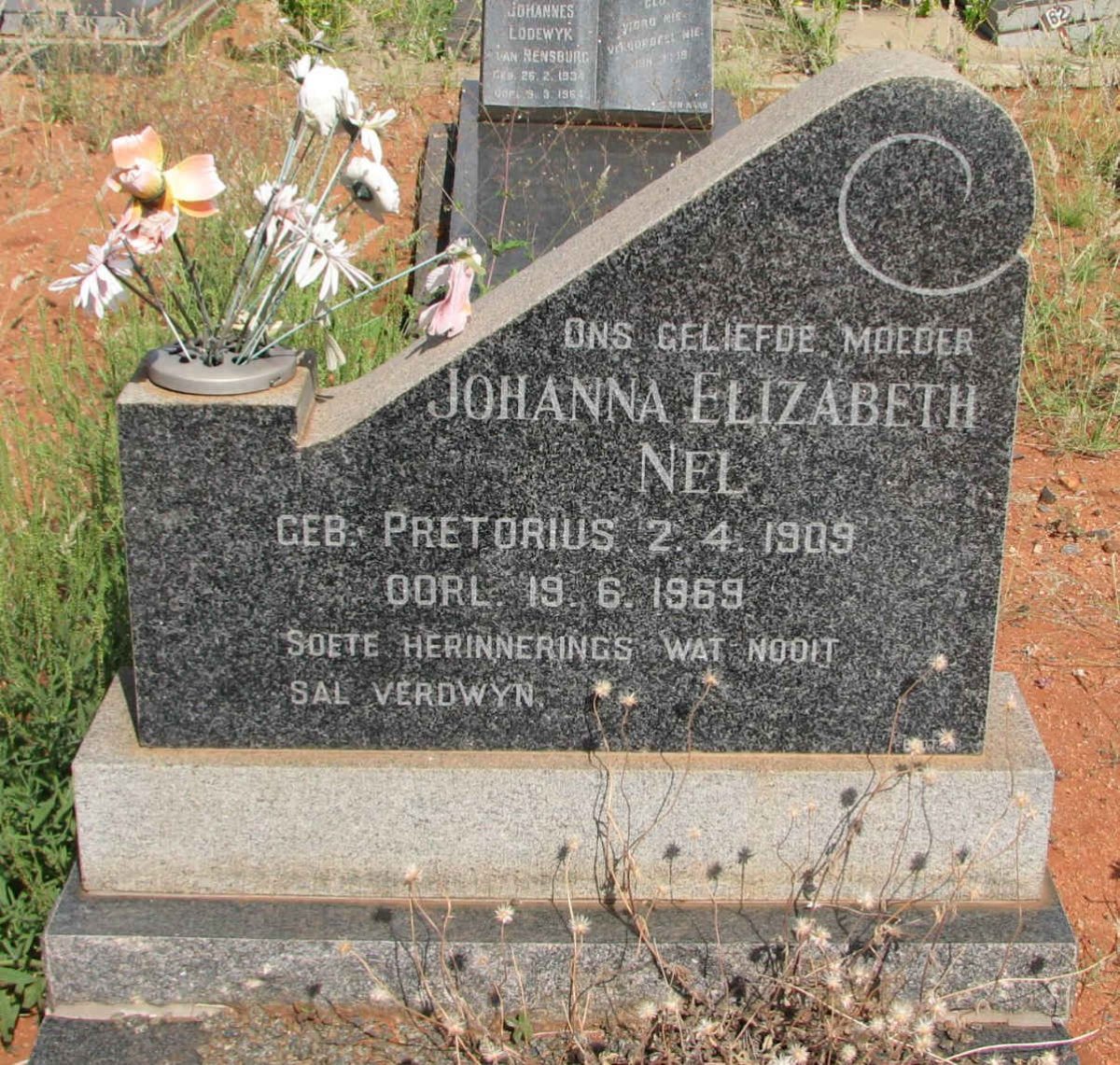 NEL Johanna Elizabeth nee PRETORIUS 1909-1969