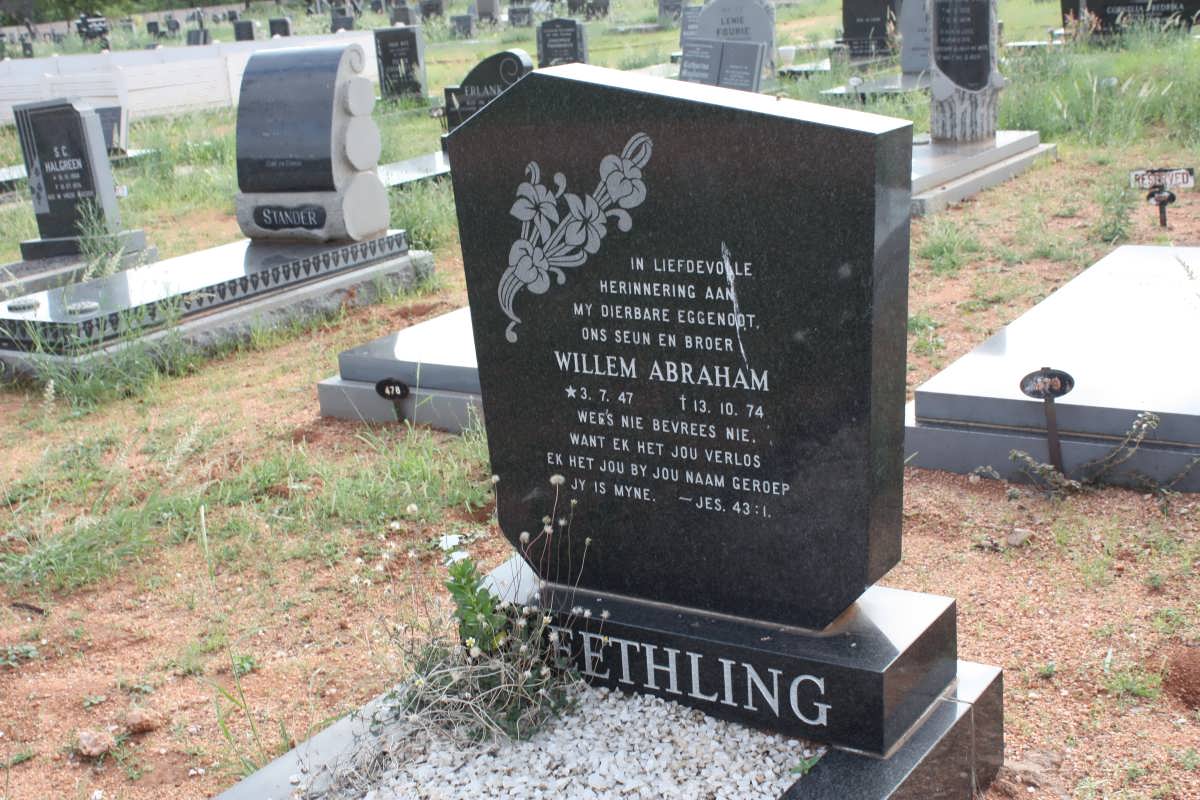 NEETHLING Willem Abraham 1947-1974