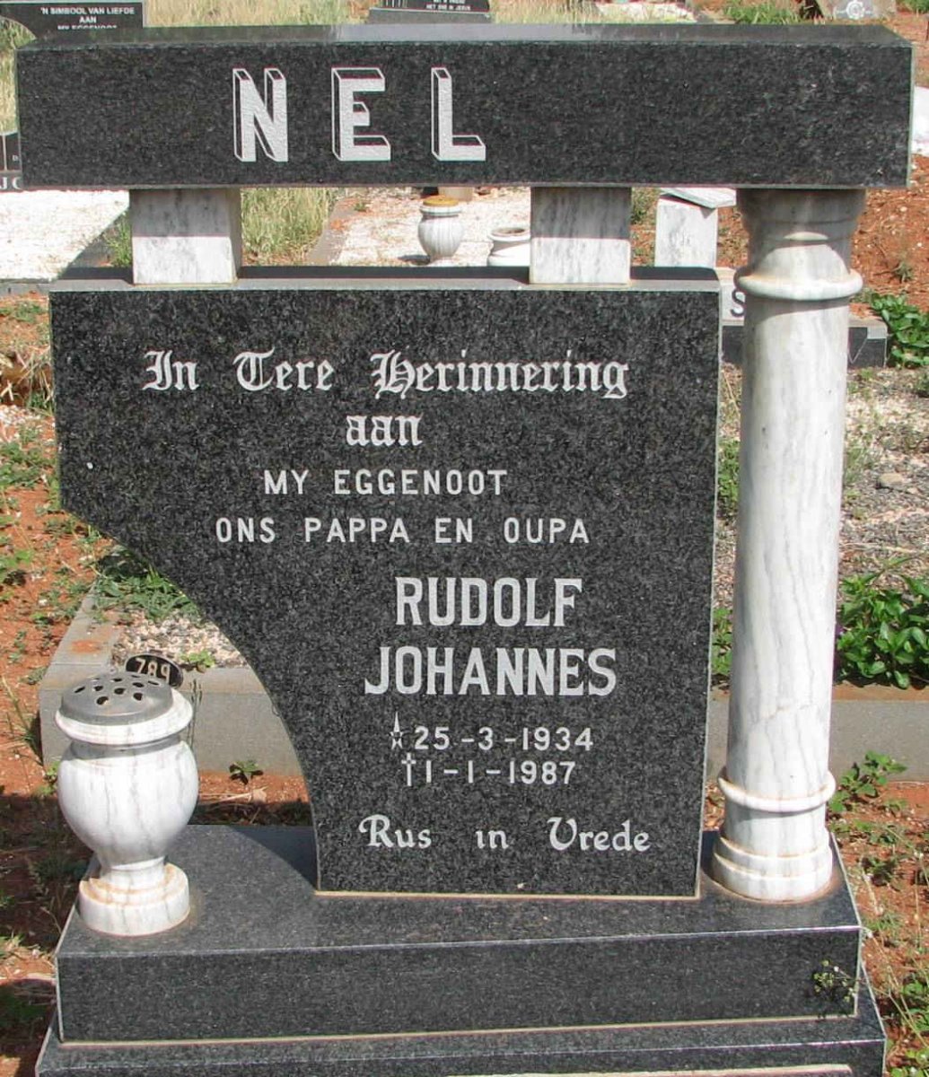 NEL Rudolf Johannes 1934-1987