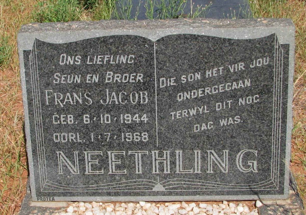 NEETHLING Frans Jacob 1944-1968