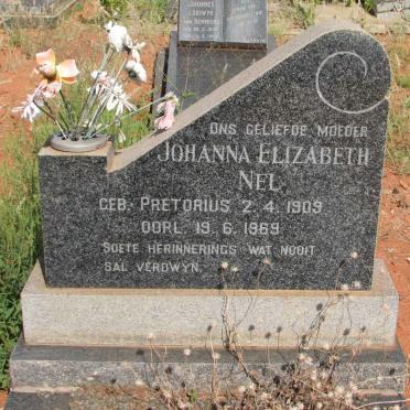 NEL Johanna Elizabeth nee PRETORIUS 1909-1969