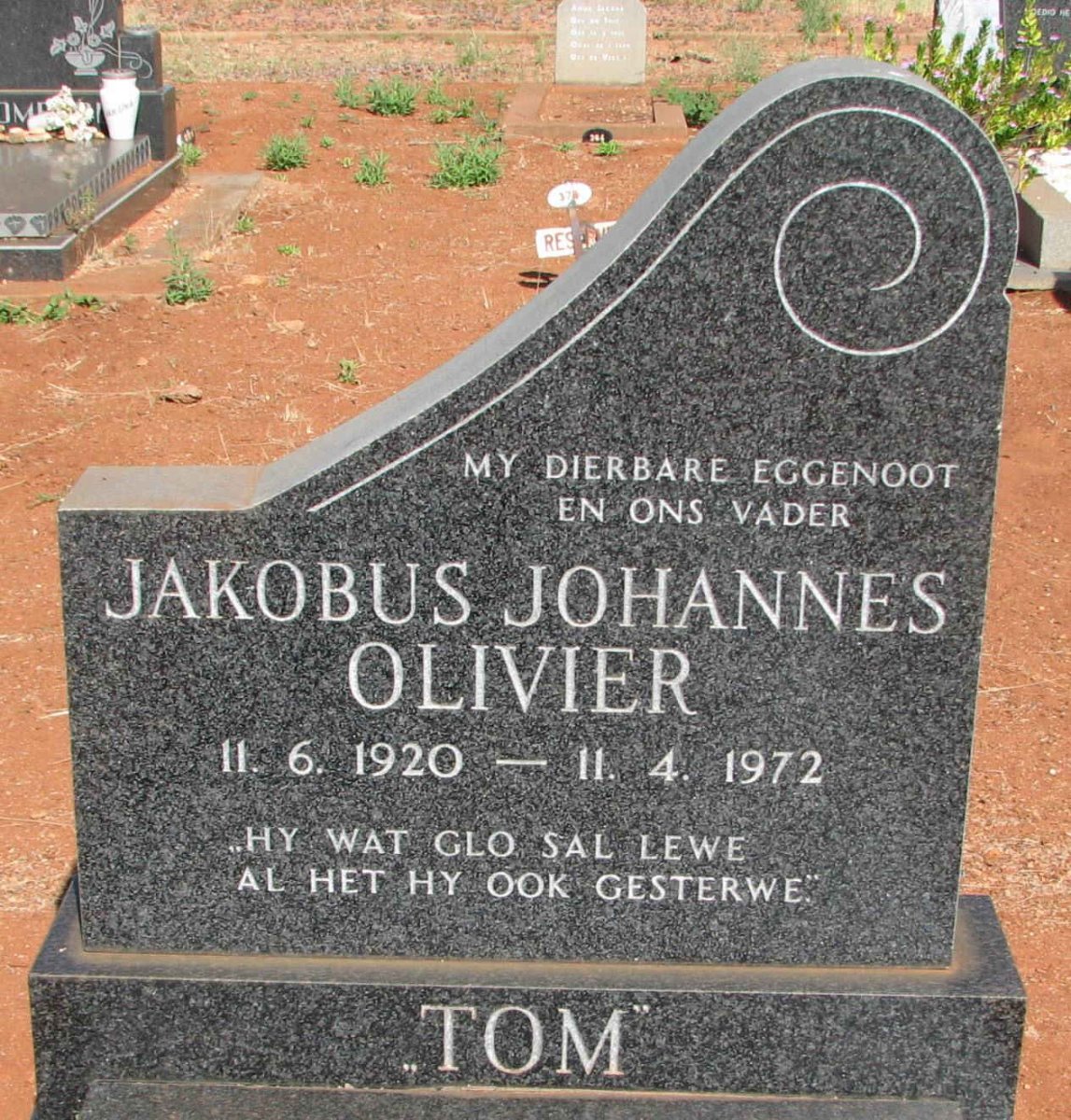 OLIVIER Jakobus Johannes 1920-1972