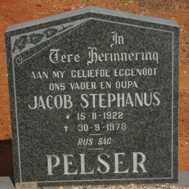PELSER Jacob Stephanus 1922-1978