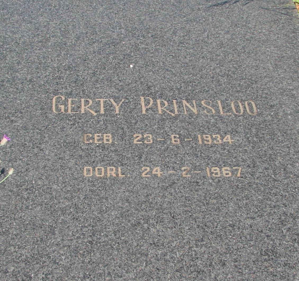 PRINSLOO Gerty 1934-1967