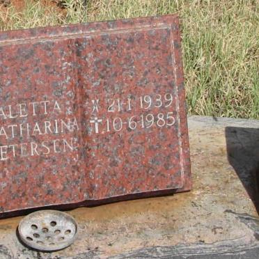 PIETERSEN Aletta Catharina 1939-1985