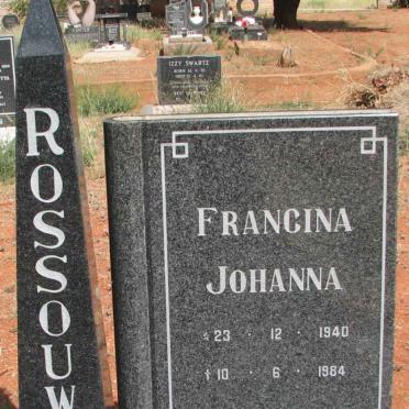 ROSSOUW Francina Johanna 1940-1984