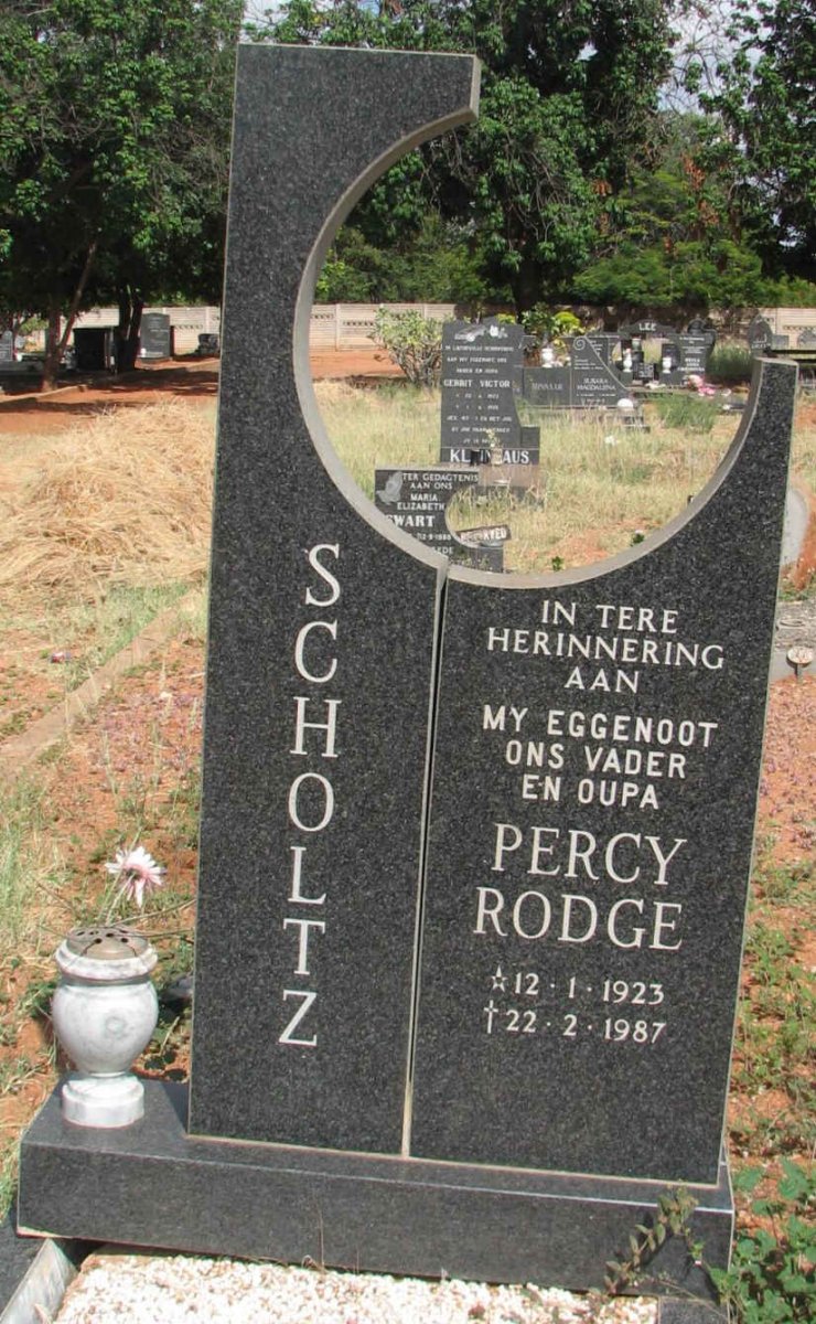 SCHOLTZ Percy Rodge 1923-1987