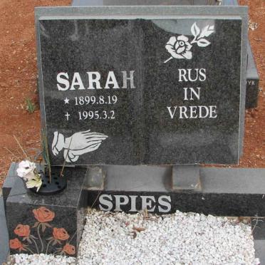 SPIES Sarah 1899-1955