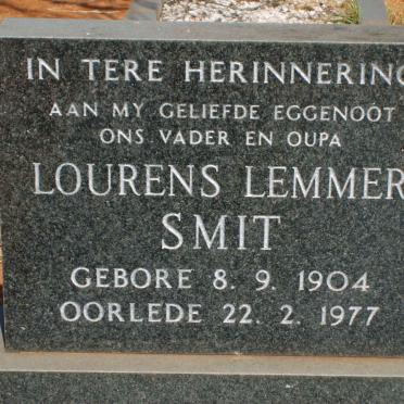 SMIT Lourens Lemmer 1904-1977