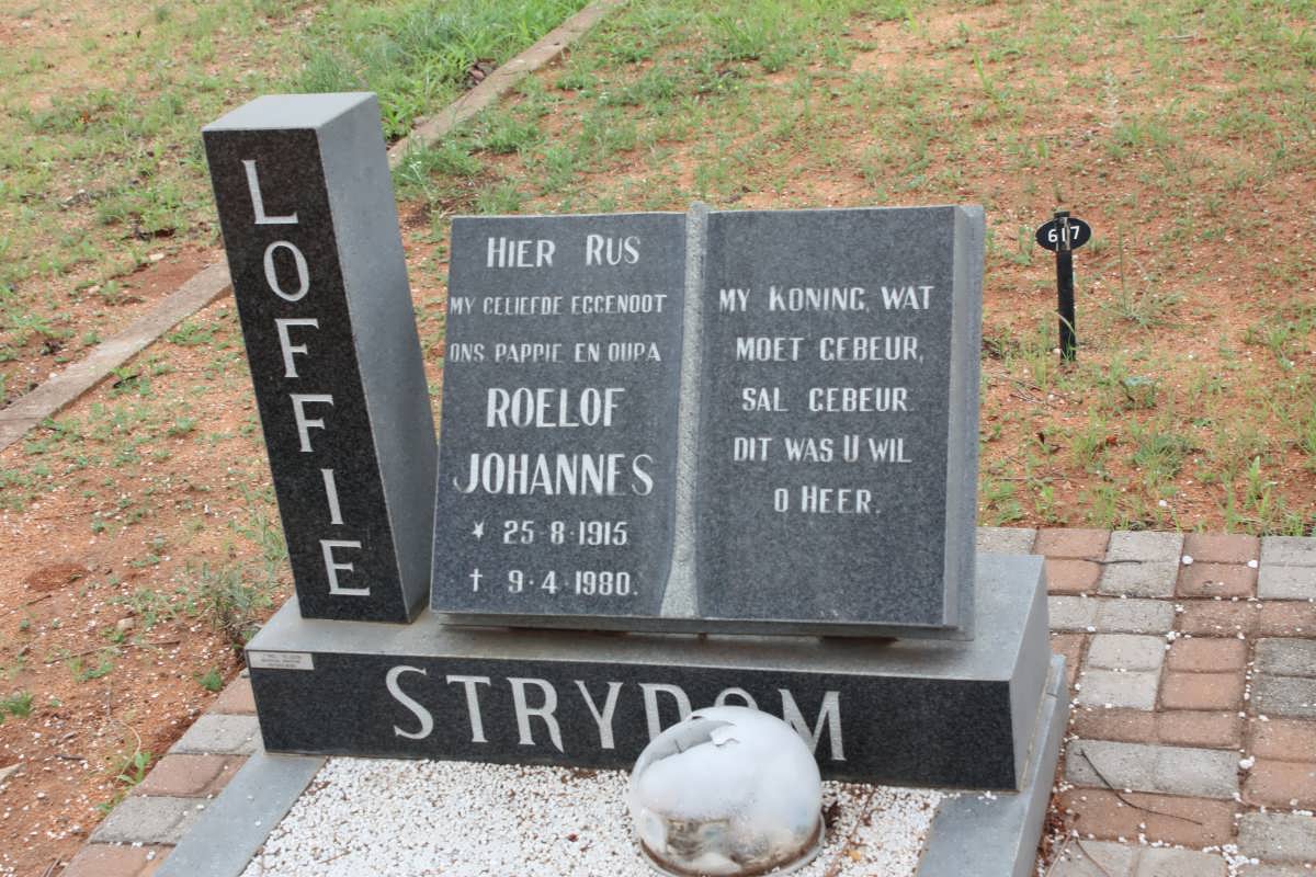 STRYDOM Roelof Johannes 1915-1980