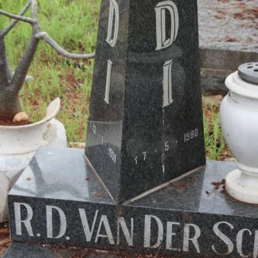 SCHÝFF R.D., van der 1959-1980