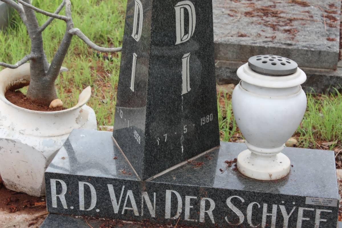 SCHÝFF R.D., van der 1959-1980