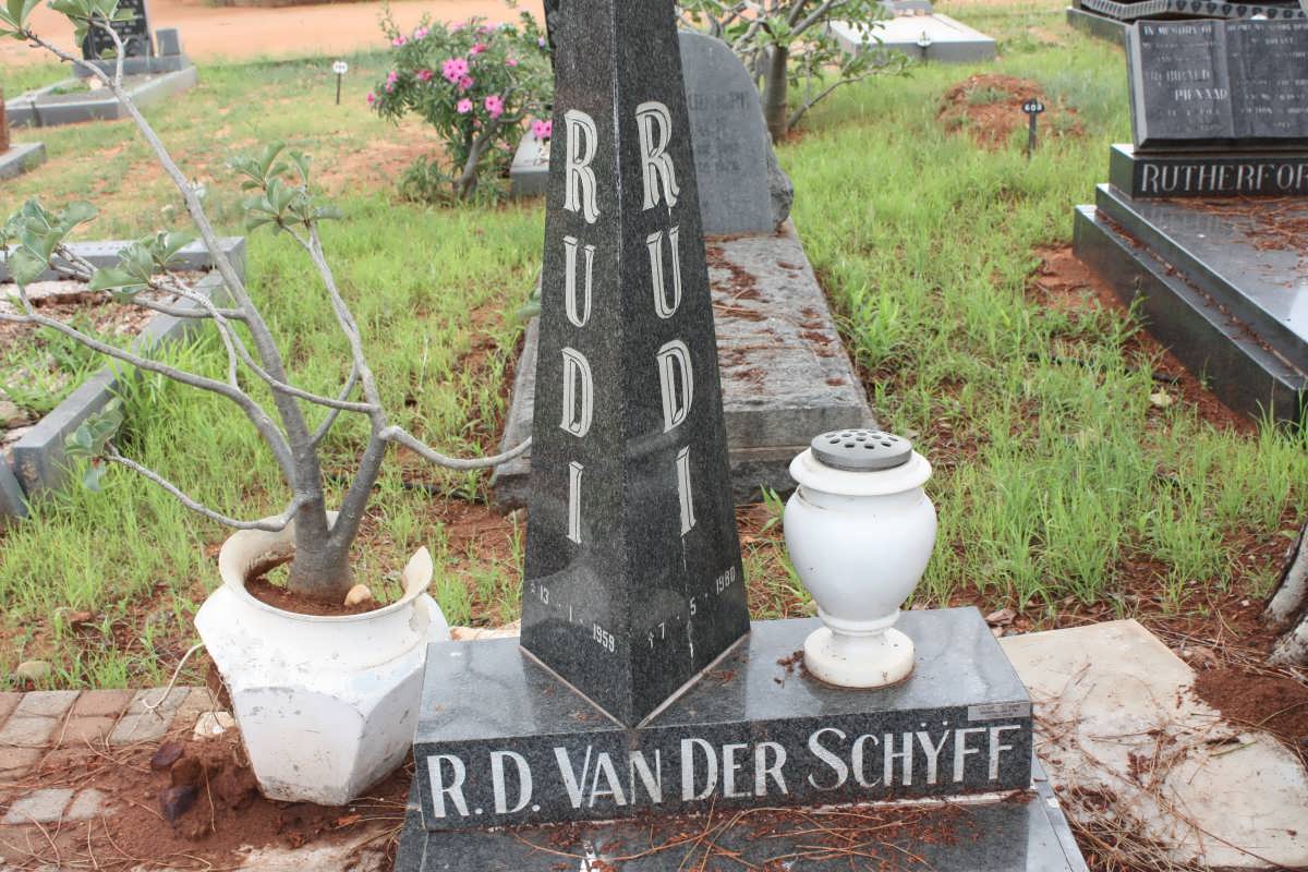 SCHÝFF R.D., van der 1959-1980