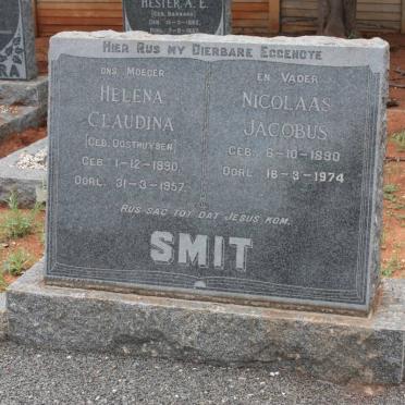 SMIT Nicolaas Jacobus 1890-1974 &amp; Helena Claudina OOSTHUYSEN 1890-1957