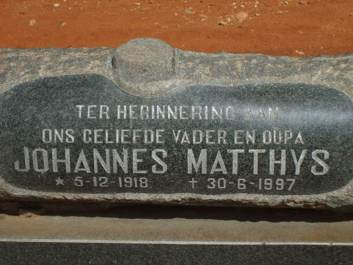SMIT Johannes Matthys 1918-1997
