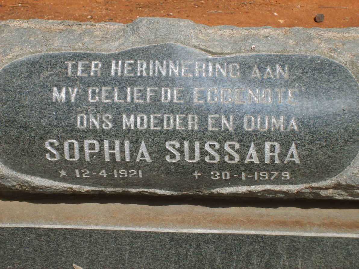 SMIT Sophia Sussara 1921-1979