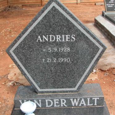 WALT Andries, van der 1928-1990