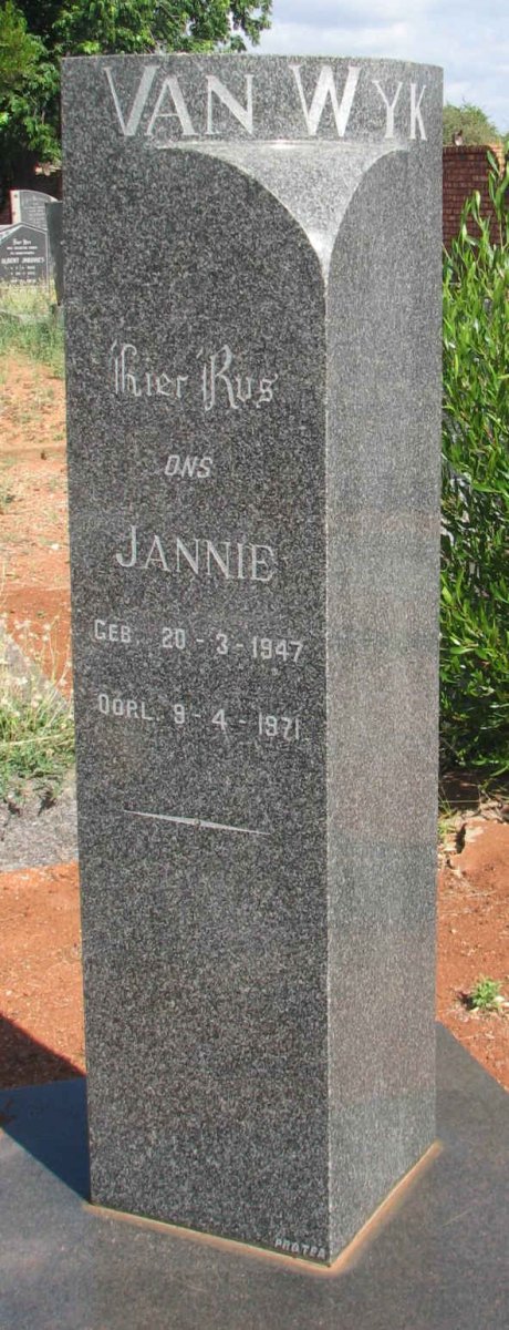 WYK Jannie, van 1947-1971