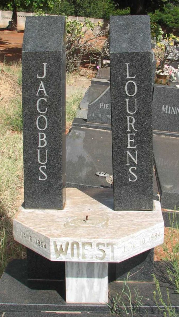 WOEST Jacobus Lourens 1954-1984