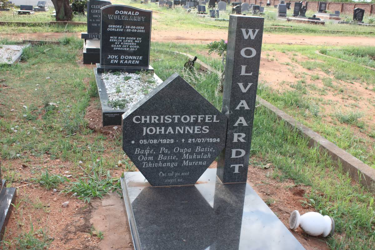WOLVAARDT Christoffel Johannes 1929-1994