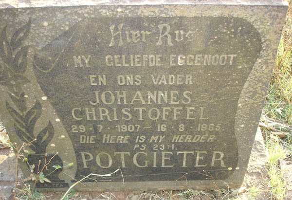 POTGIETER Johannes Christoffel 1907-1965