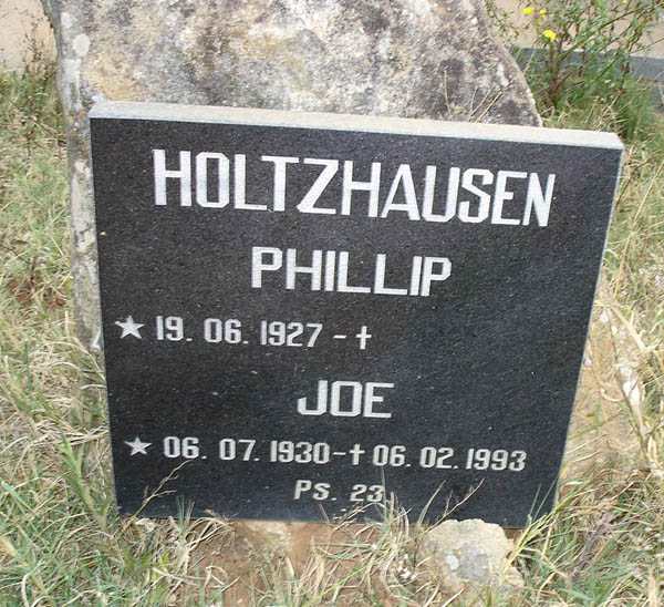 HOLTZHAUSEN Phillip 1927- &amp; Joe 1930-1993