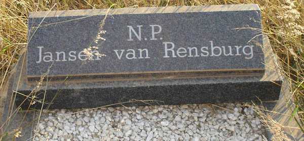 RENSBURG N.P., Jansen van