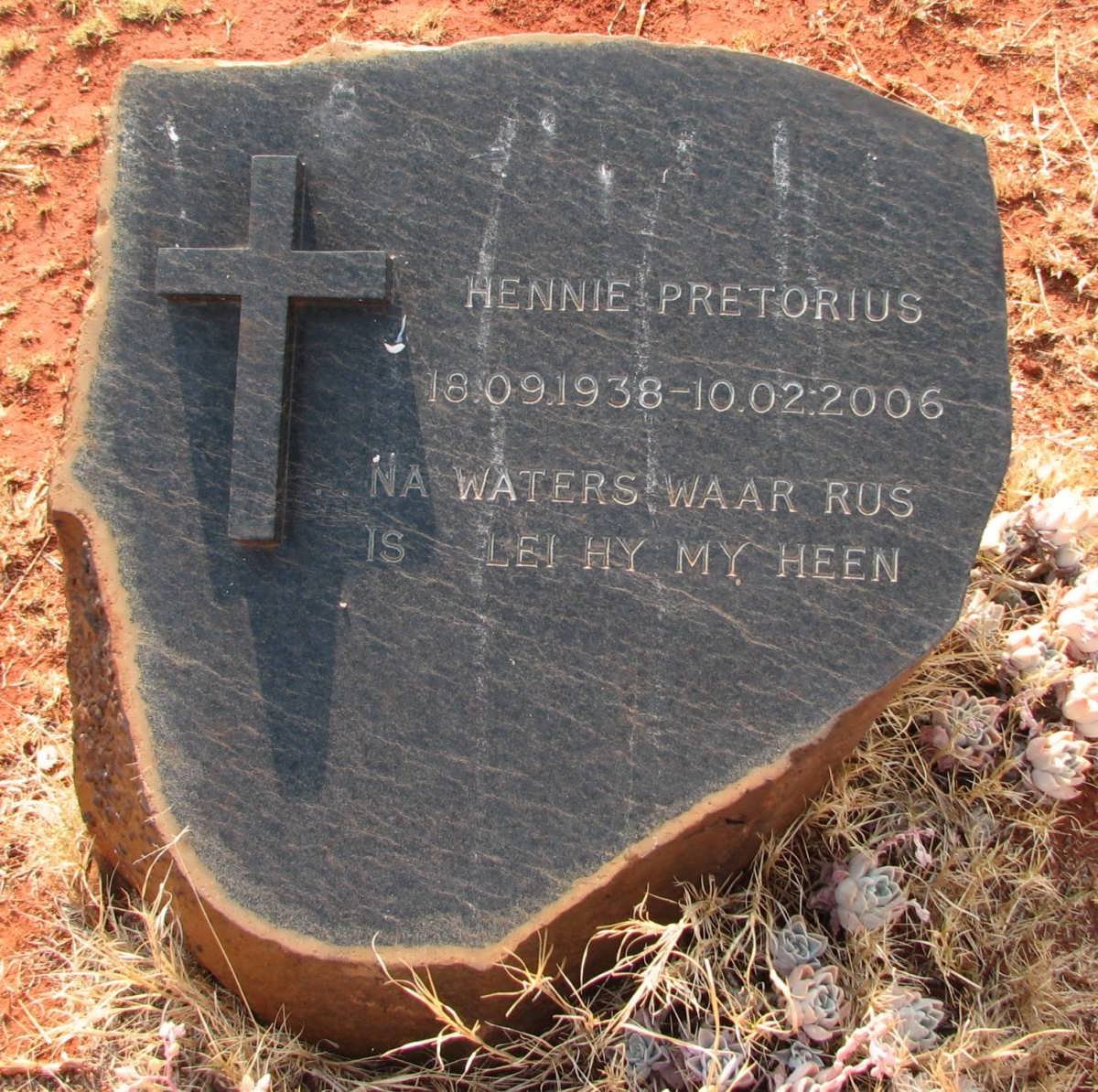 PRETORIUS Hennie 1938-2006