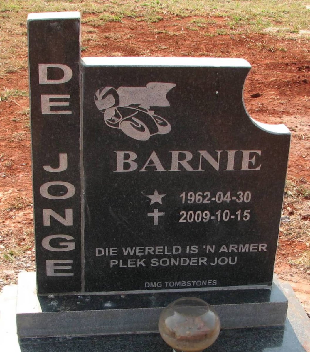 JONGE Bernie, de 1962-2009