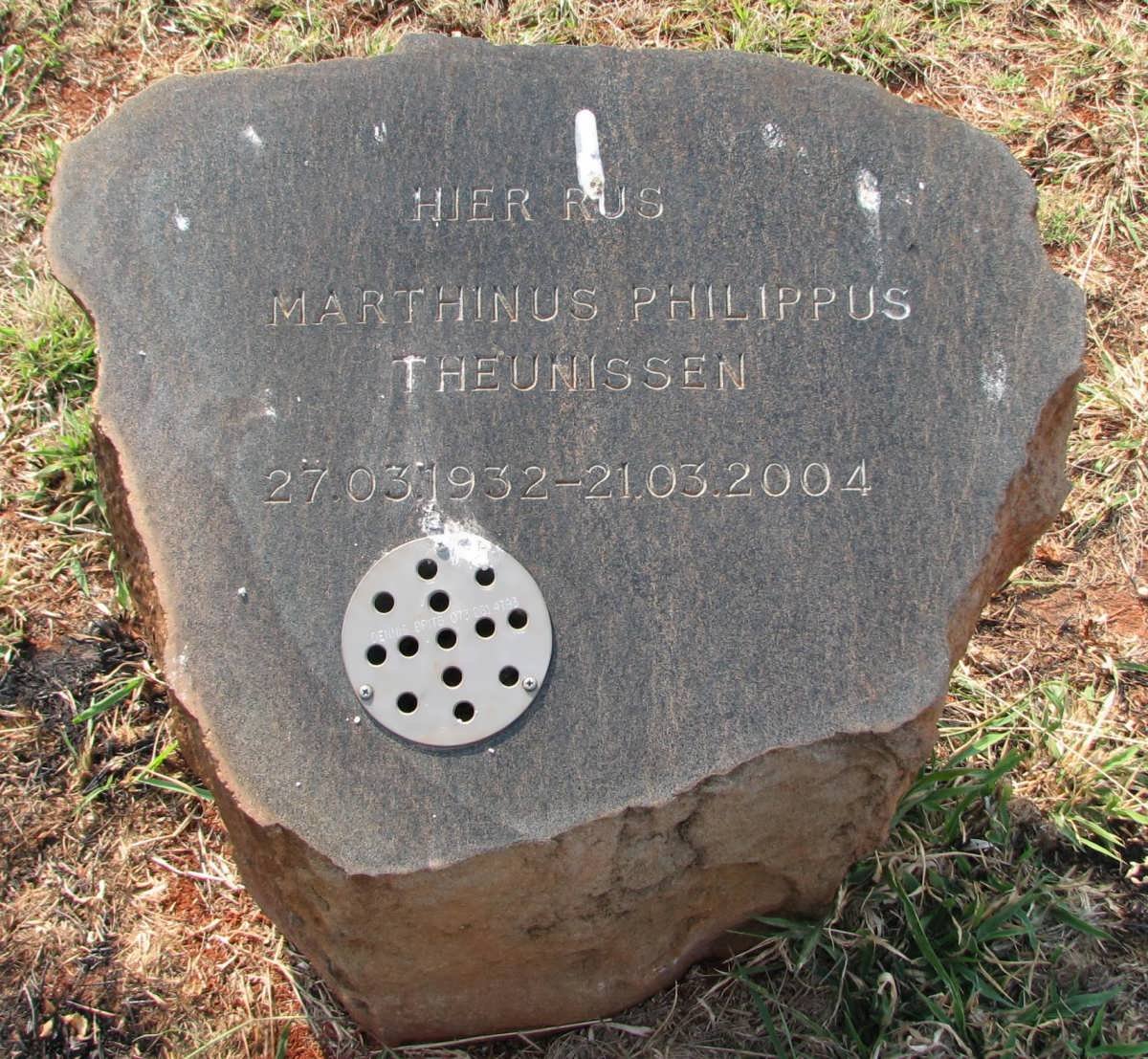 THEUNISSEN Marthinus Philippus 1932-2004