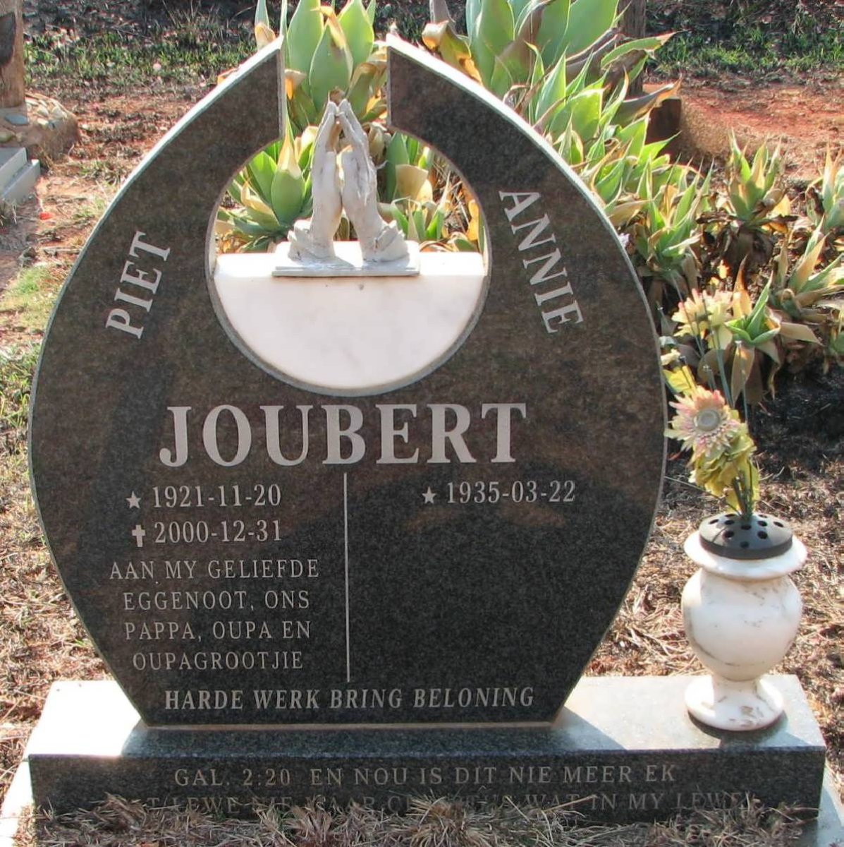 JOUBERT Piet 1921-2000 &amp; Annie 1935-