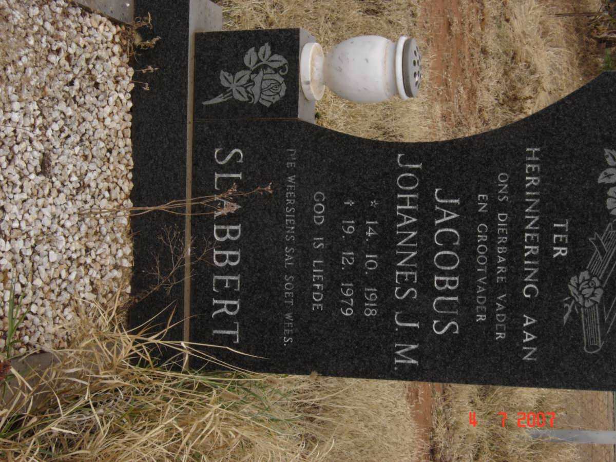 SLABBERT Jacobus Johannes J.M. 1918-1979
