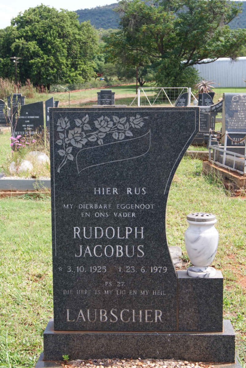 LAUBSCHER Rudolph Jacobus 1925-1979