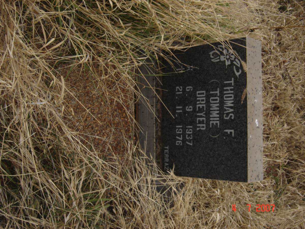DREYER Thomas F. 1937-1976