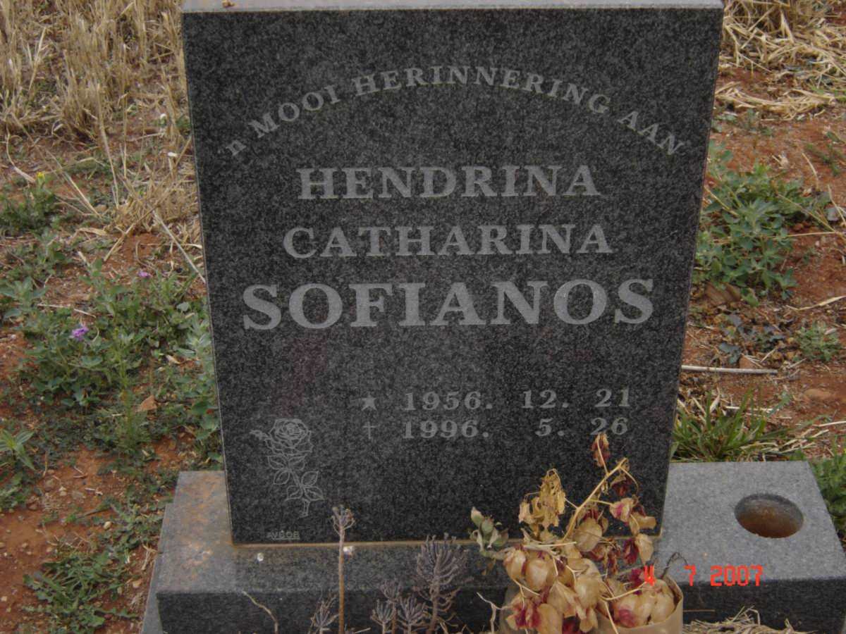 SOFIANOS Hendrina Catharina 1956-1996
