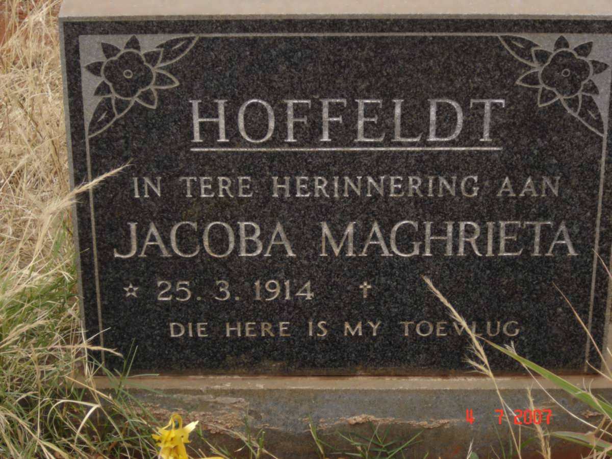 HOFFELDT Jacoba Maghrieta 1914-