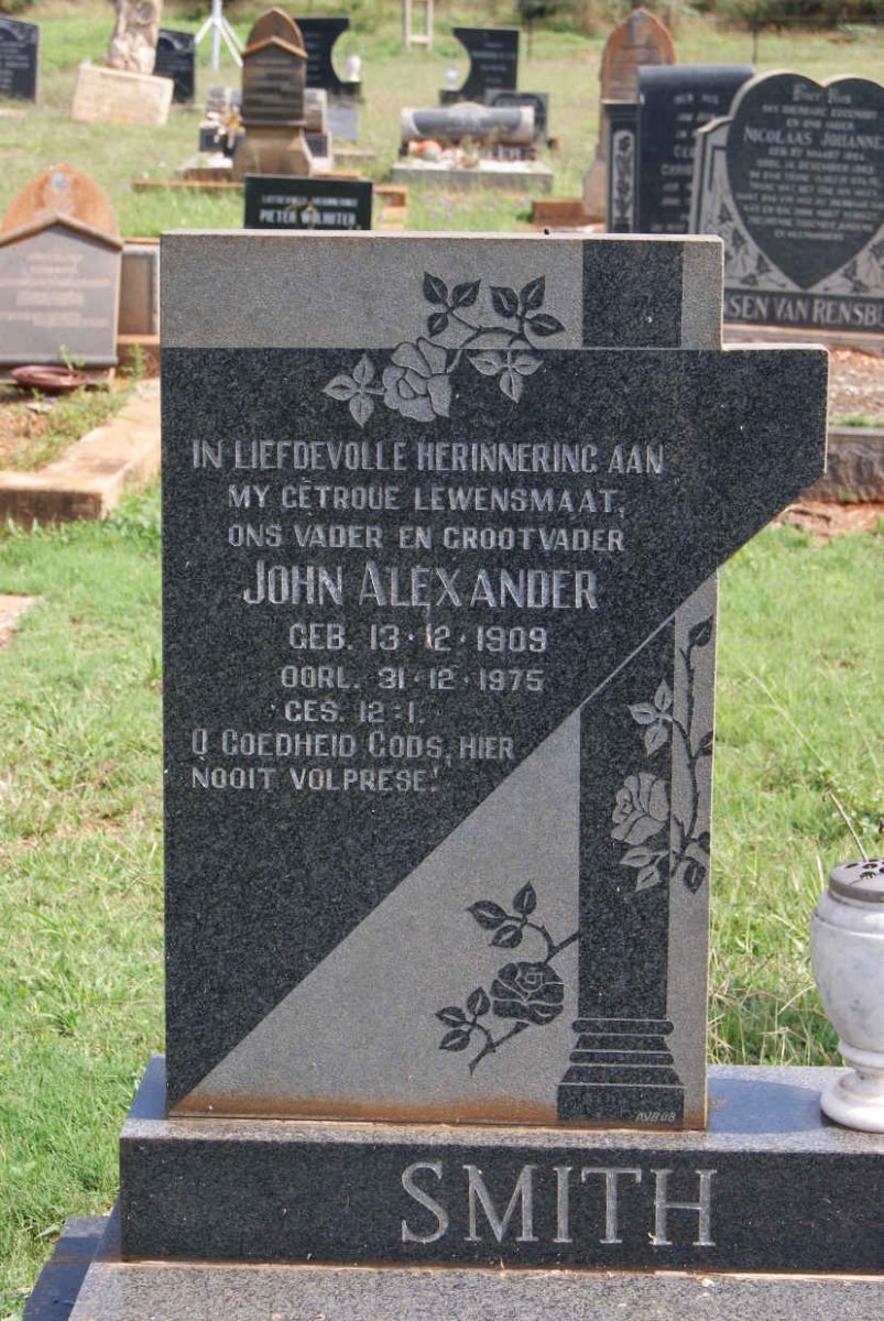 SMITH John Alexander 1909-1975