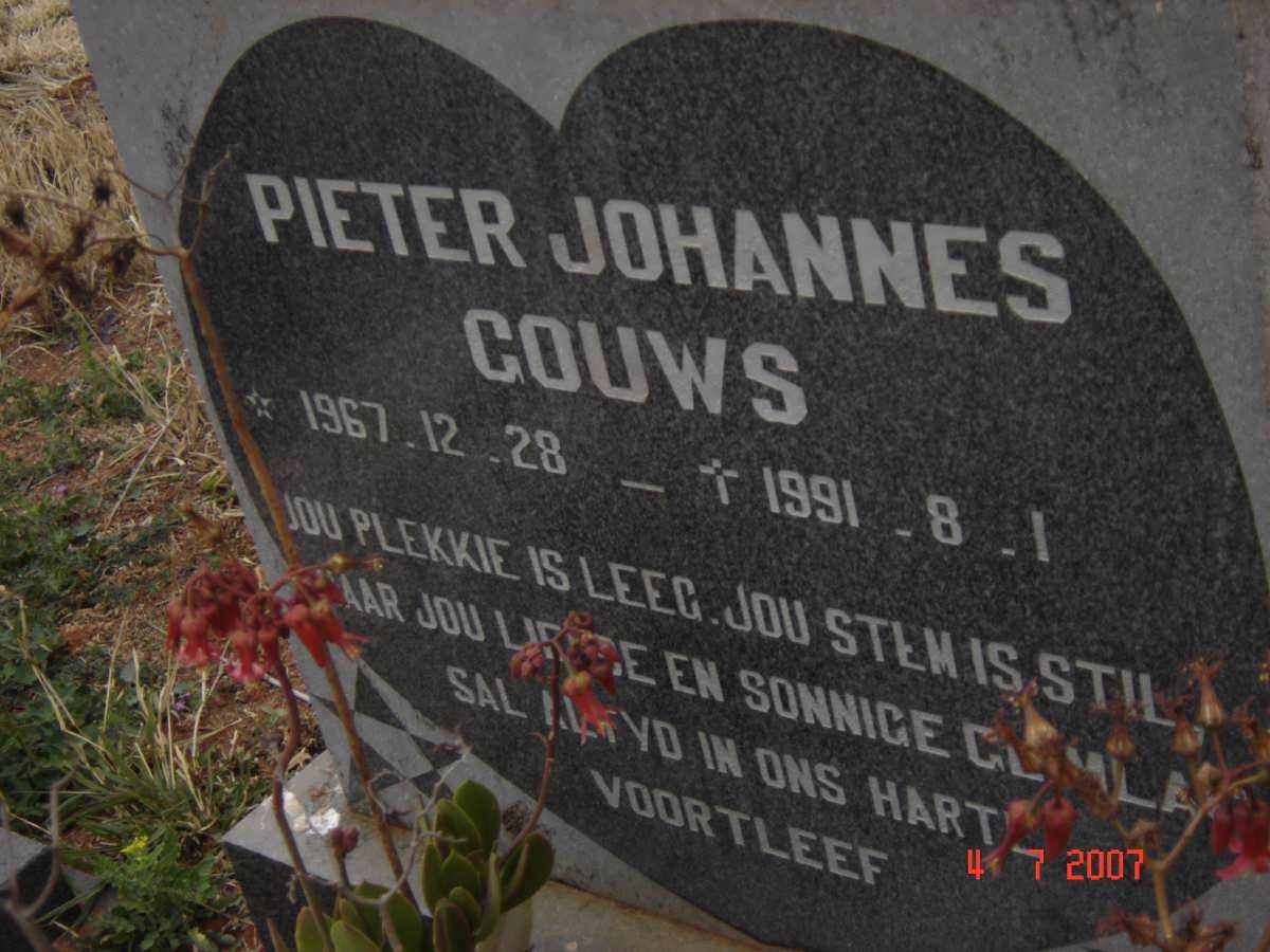 GOUWS Pieter Johannes 1967-1991