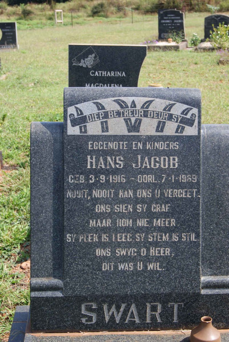 SWART Hans Jacob 1916-1969
