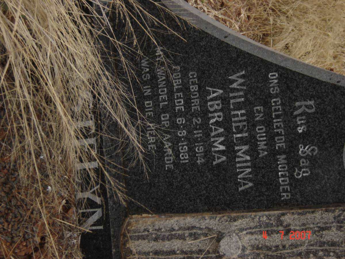 CASTELYN Wilhelmina Abrama 1914-1981
