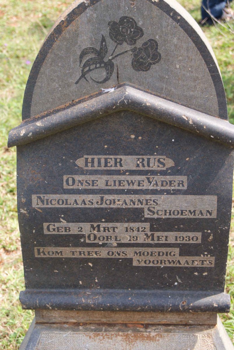 SCHOEMAN Nicolaas Johannes 1842-1930