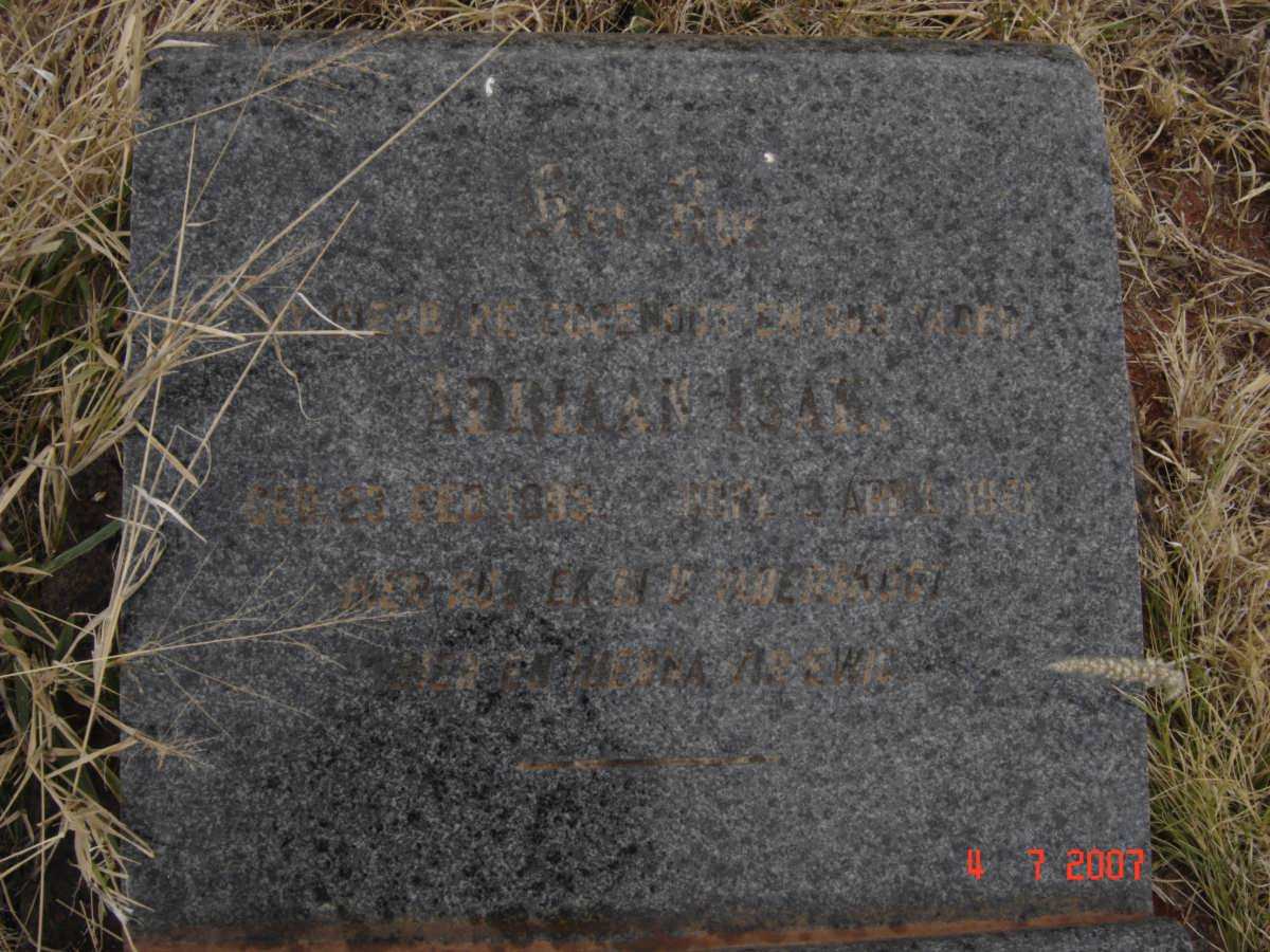 ?[MAN] Adriaan Isak 1895-19?1
