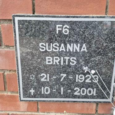 BRITS Susanna 1923-2001
