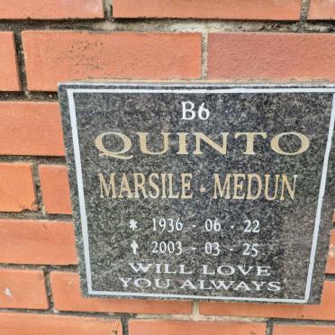 QUINTO Marsile Medun 1936-2003