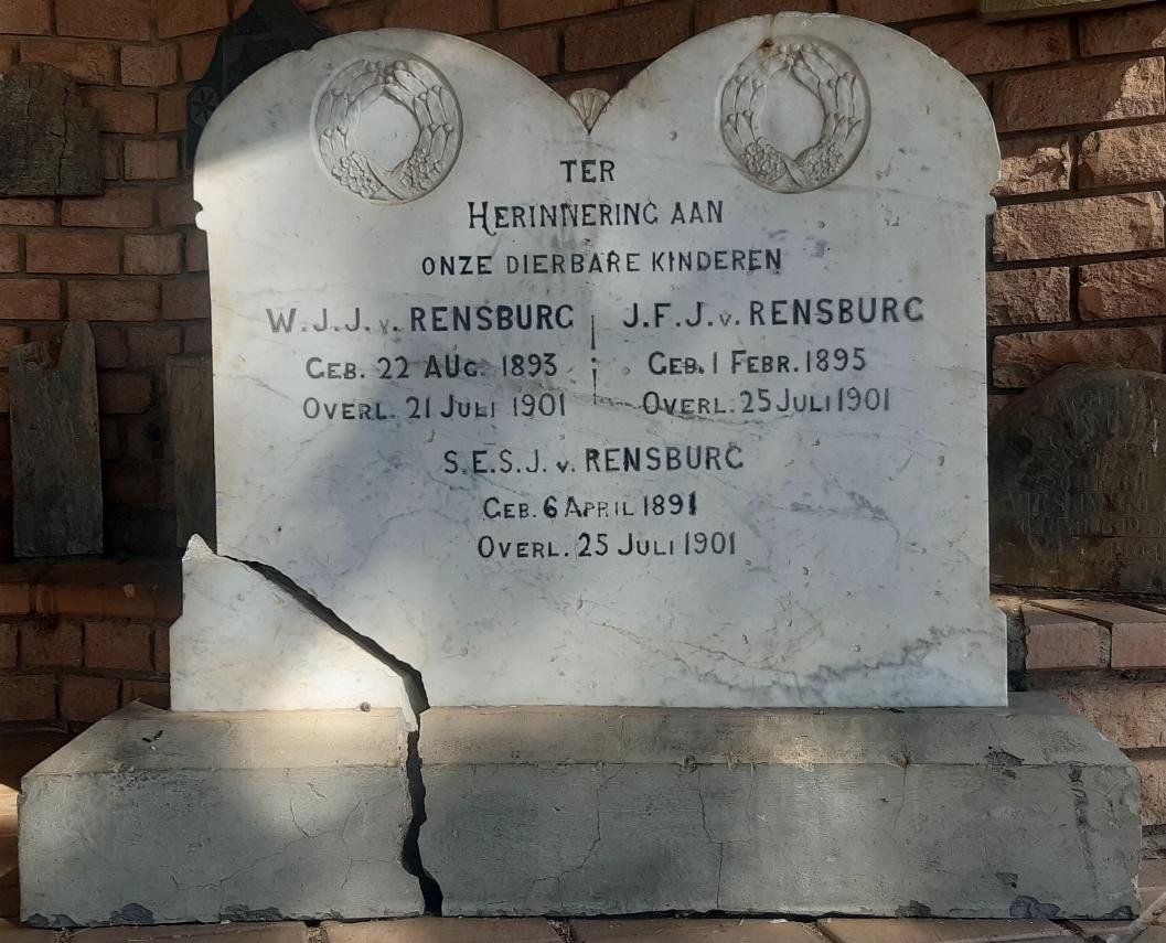 RENSBURG W.J., Janse van 1893-1901 :: JANSE VAN RENSBURG J.F. 1895-1901 :: JANSE VAN RENSBURG S.E.S. 1891-1901 