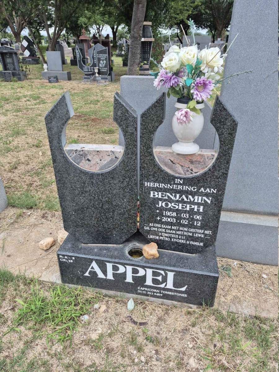 APPEL Benjamin Joseph 1958-2003
